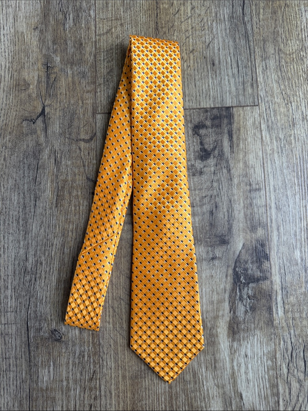 Men's Yellow Patterned Tie